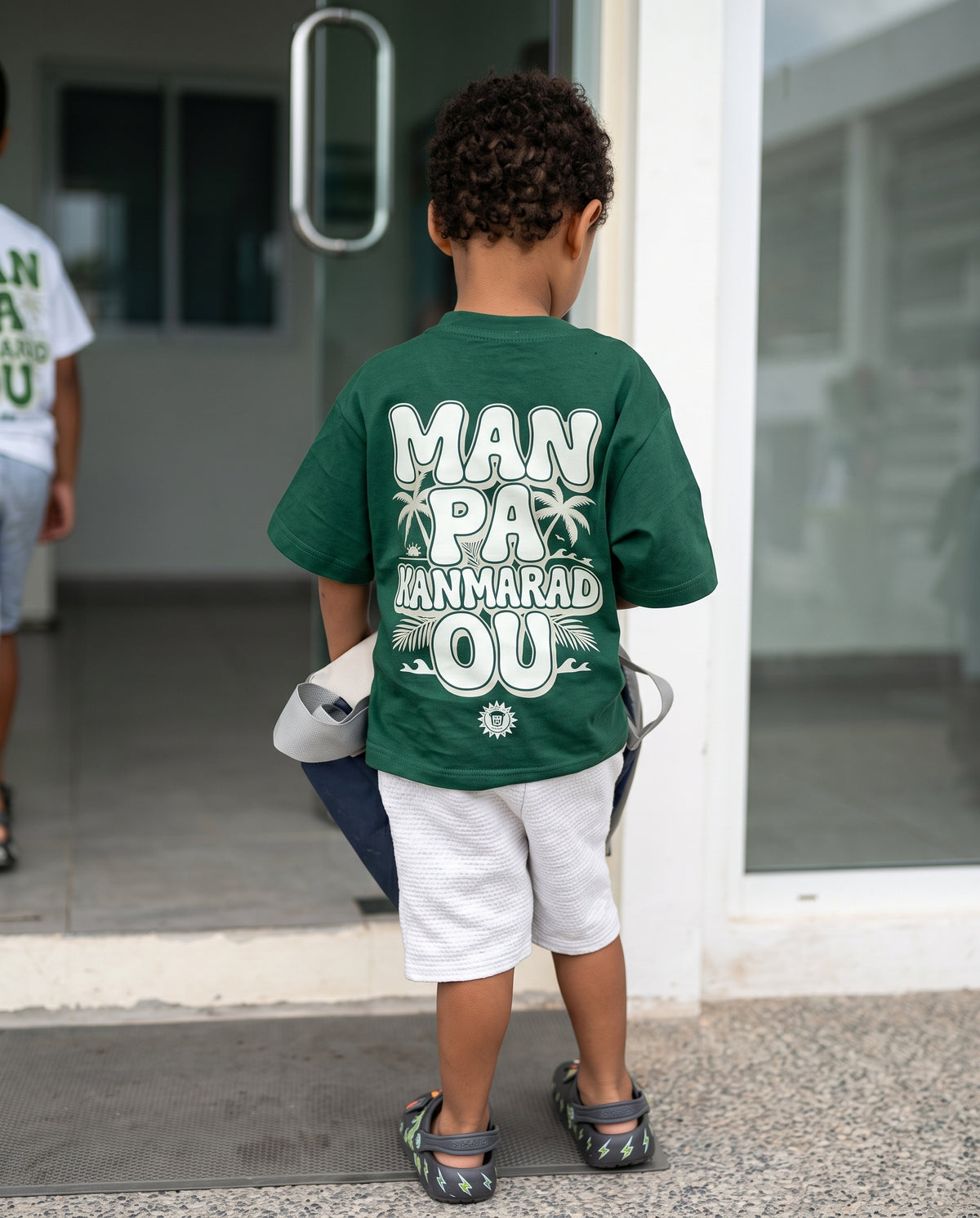 T shirt "Man pa Kanmarad ou" enfant