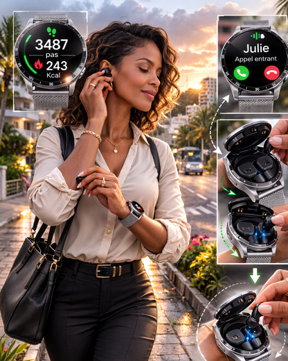 Montre connectée 2 en 1