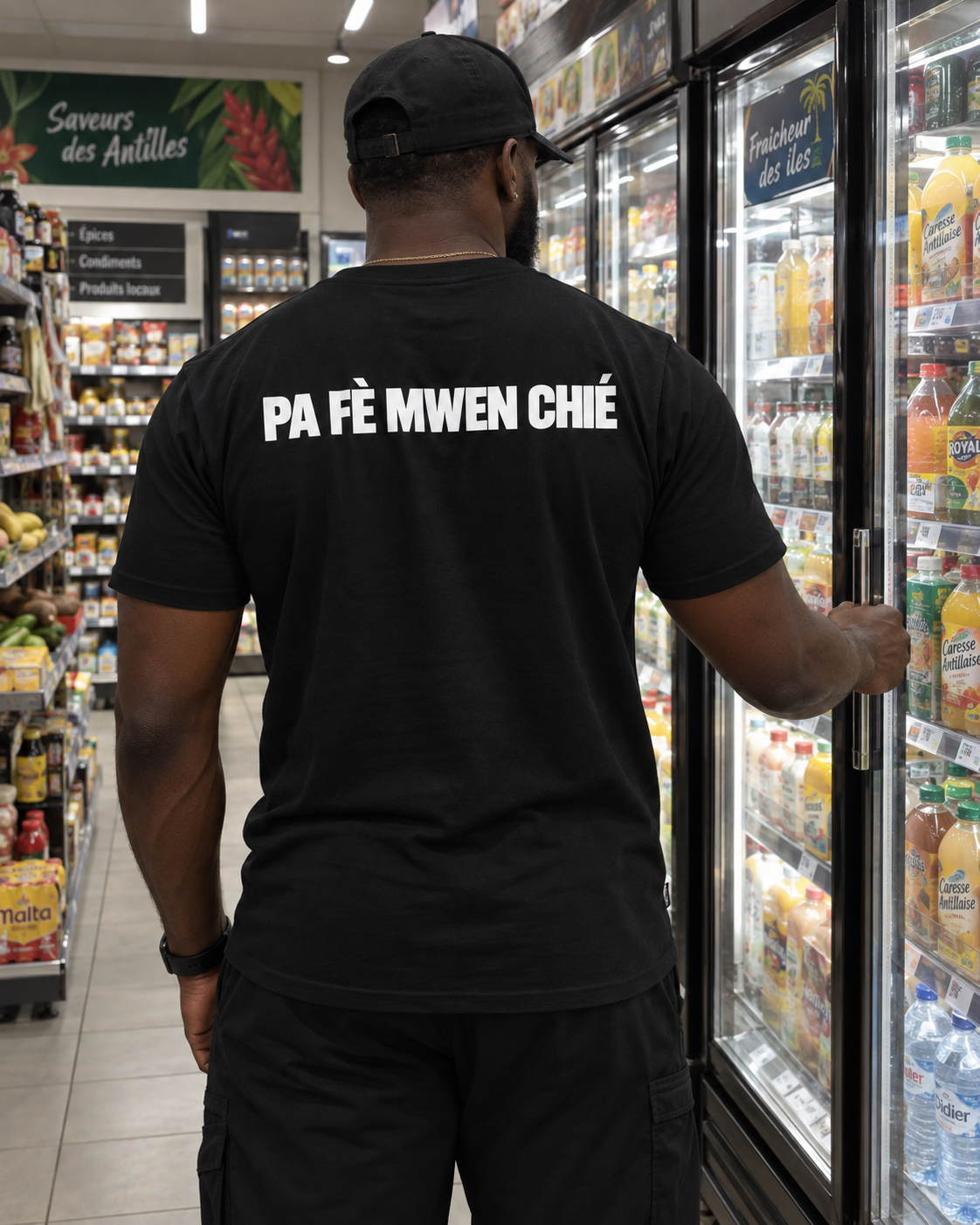 T-Shirt "PA FÈ MWEN CHIÉ"