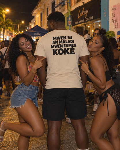 T-shirt "Mwen ni en maladie koké"