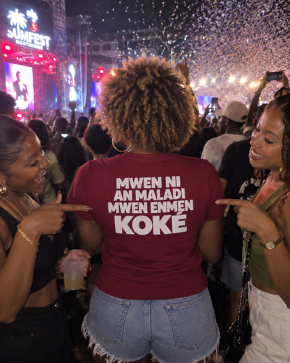T-shirt "Mwen ni en maladie koké"