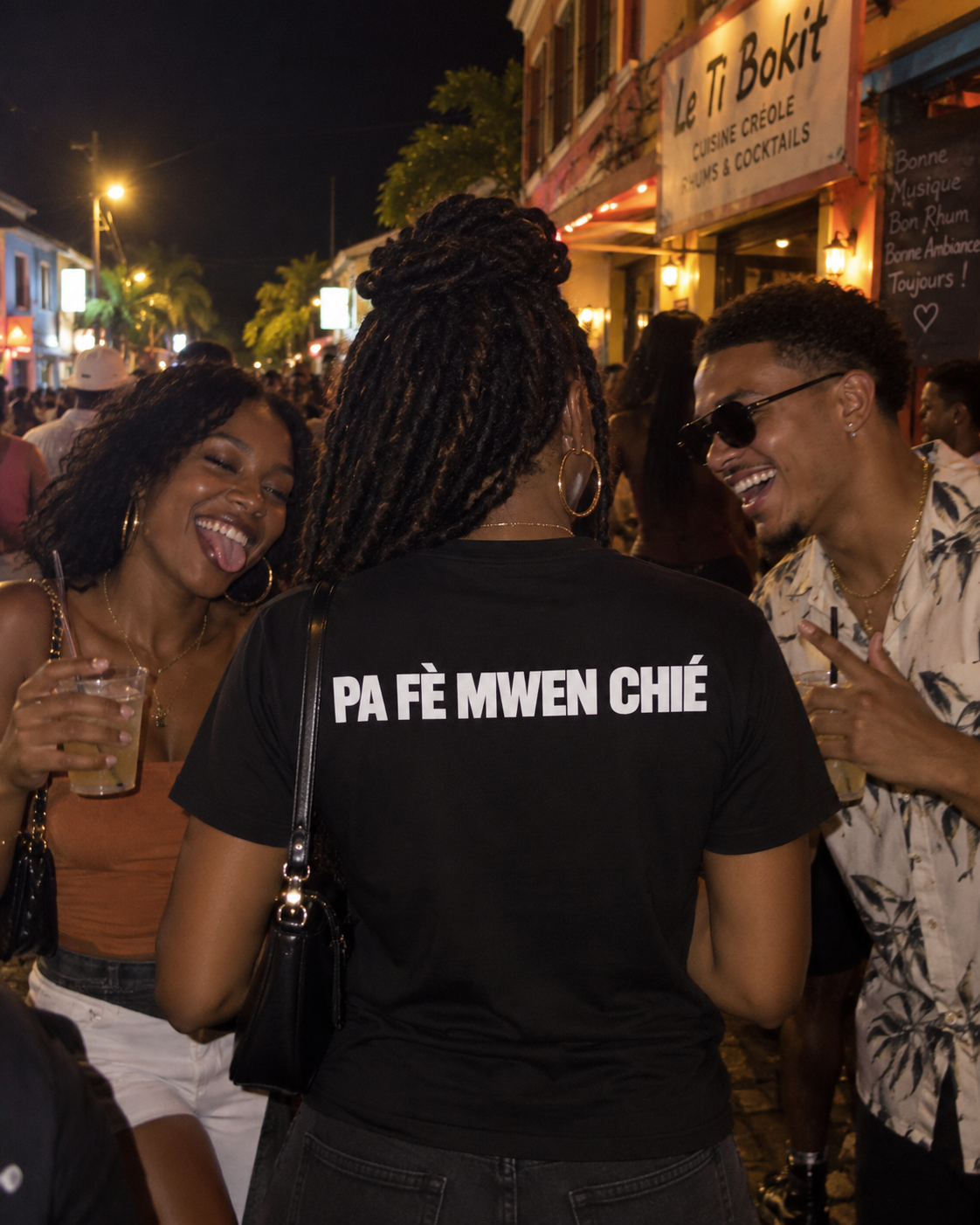 T-Shirt "PA FÈ MWEN CHIÉ"