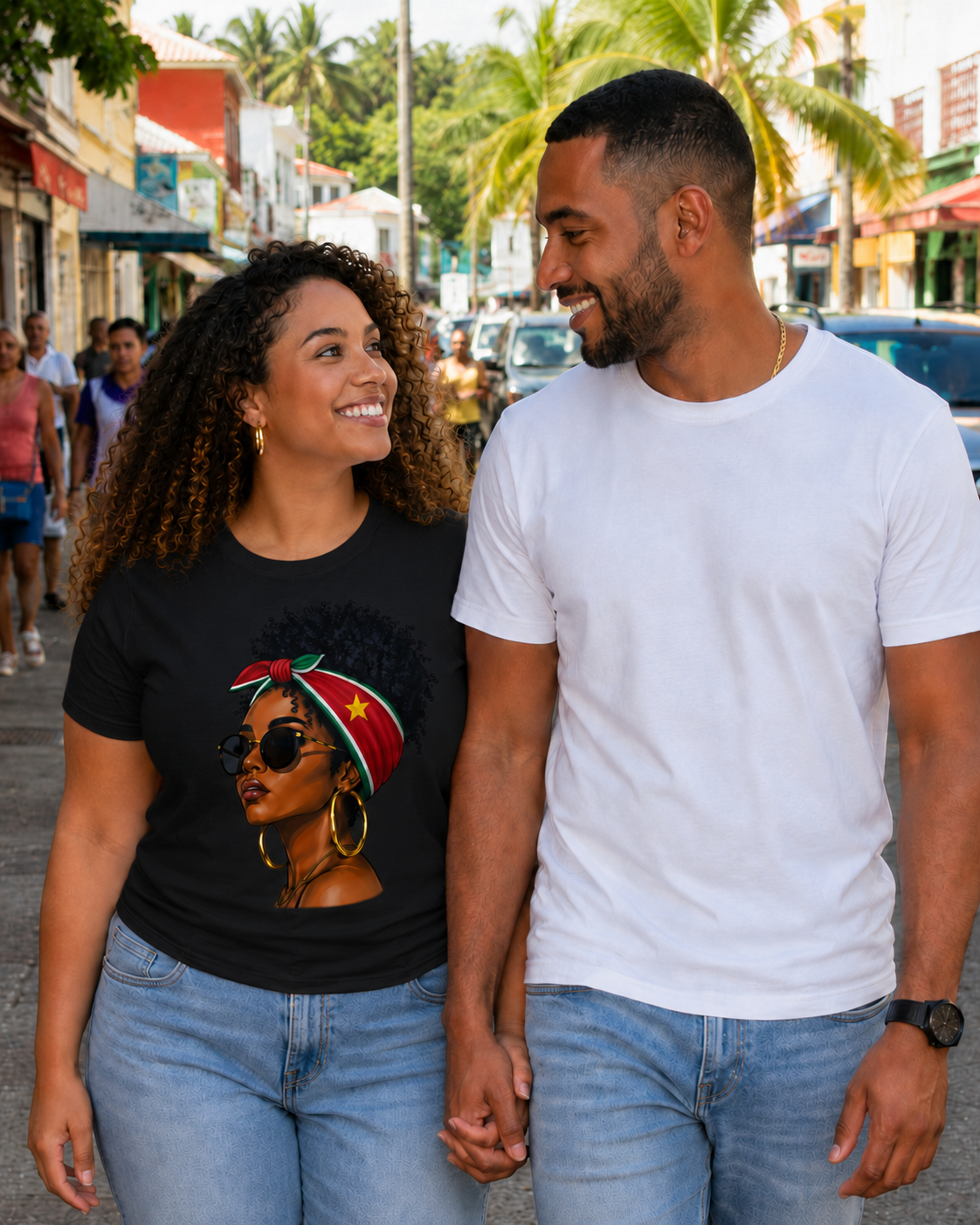 T shirt Maré tèt péyi