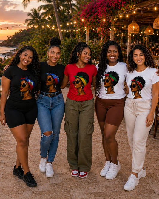 T shirt Maré tèt péyi