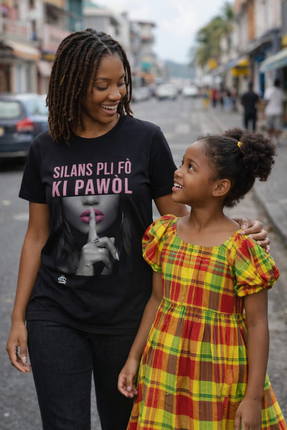 T-shirt "Silans Pli Fò Ki Pawòl"
