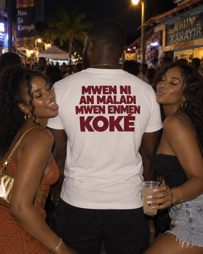 T-shirt "Mwen ni en maladie koké"