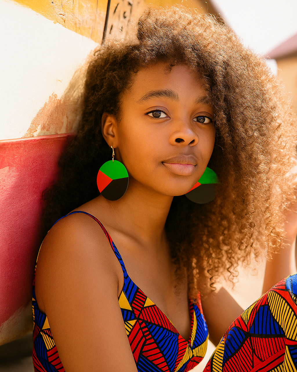 Boucles d'Oreille Drapeaux Antillais - Guyane Martinique
