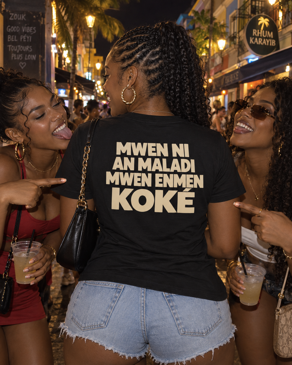 T-shirt "Mwen ni en maladie koké"
