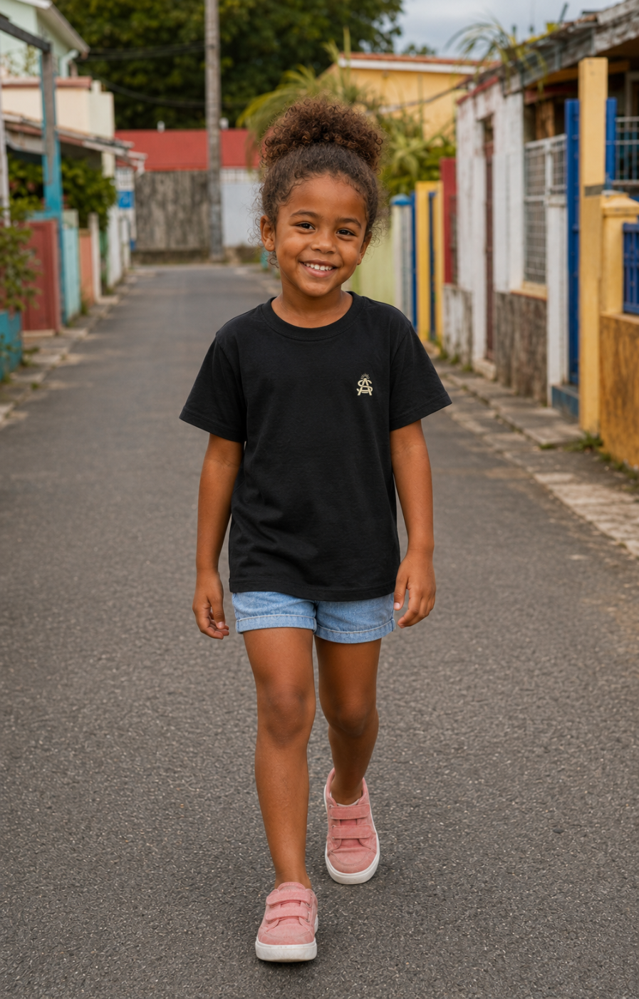 T shirt "Man pa Kanmarad ou" enfant