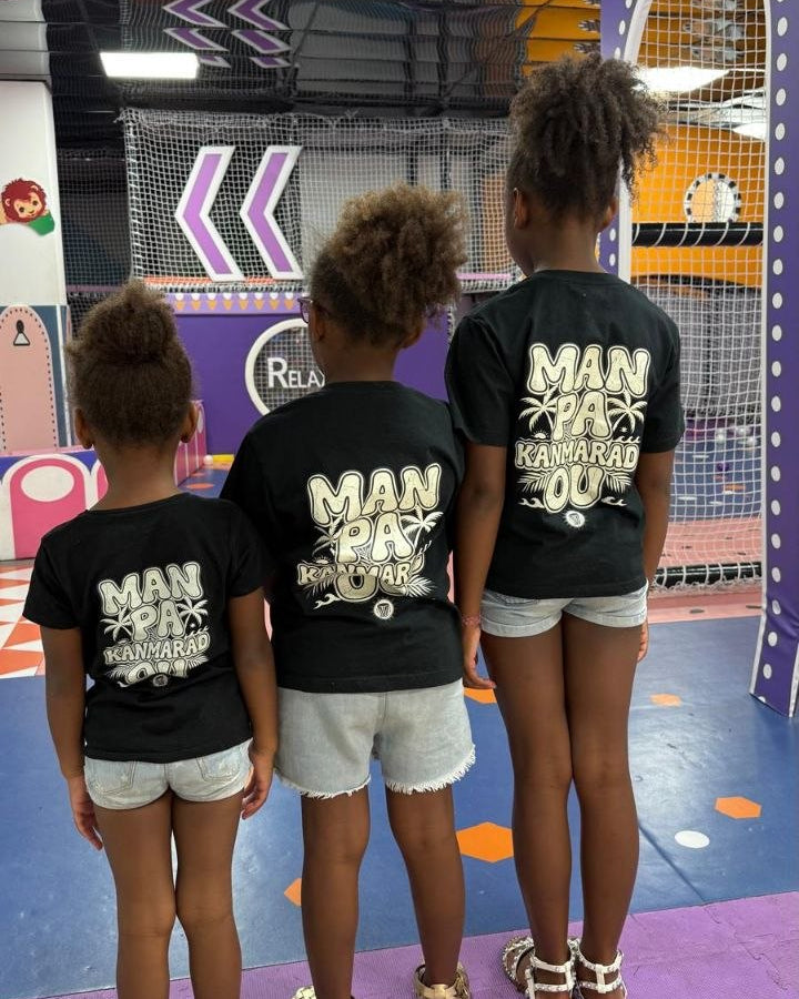 T shirt "Man pa Kanmarad ou" enfant
