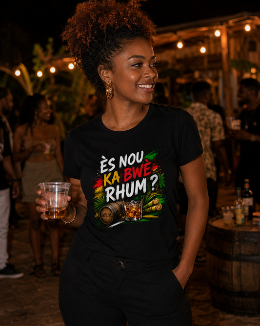 T-shirt " Es Nou Ka Bwè Rhum?"