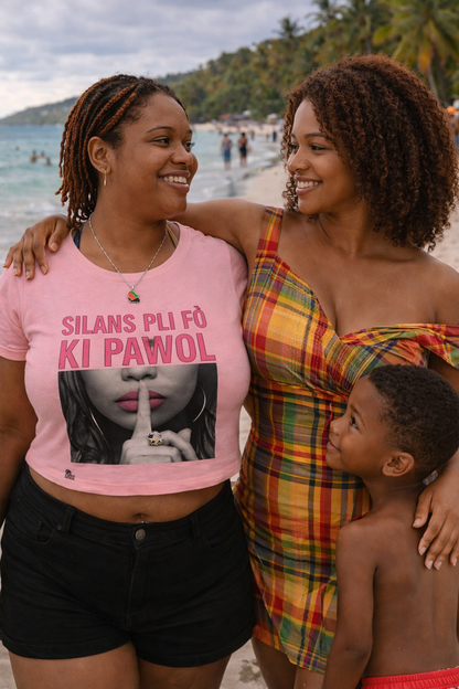 T-shirt "Silans Pli Fò Ki Pawòl"