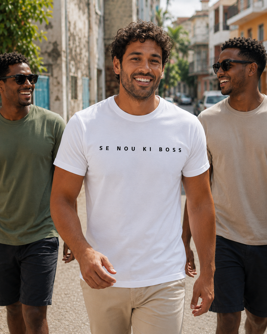 T-shirt " Se nou KI BOSS"