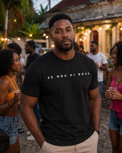 T-shirt " Se nou KI BOSS"