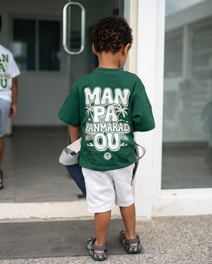 T shirt "Man pa Kanmarad ou" enfant
